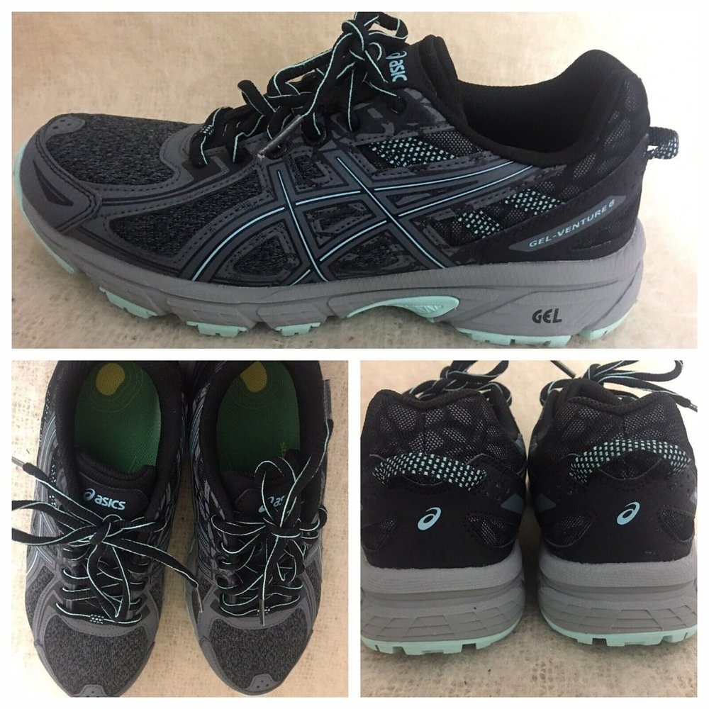 ASICS Women Sneakers  US size 7.5 EUR 39 gel-venture 6  drk gray blue Shoes